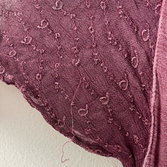 Sakkas Egan Magenta Long Embroidered Caftan Dress Embroidered Sleeves One Size - Picture 15 of 16